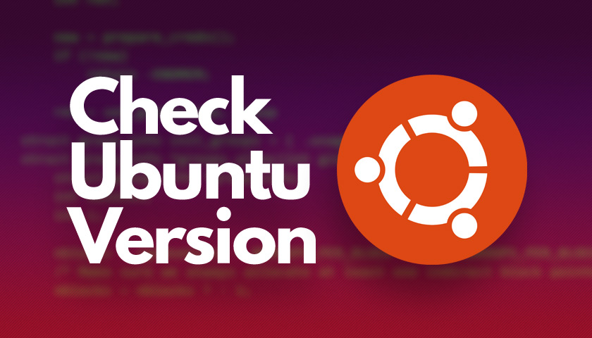 check the Ubuntu version