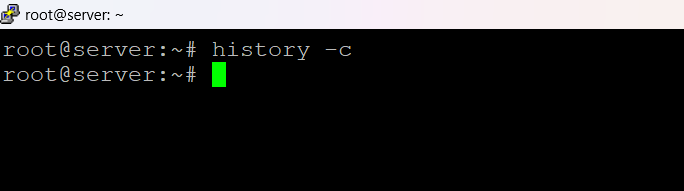 Clear terminal history in Linux